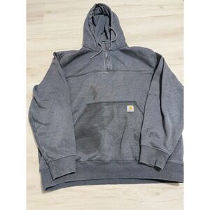 Carhartt Hoodie Size XL Mens Large Gray Rain Defender Pullover